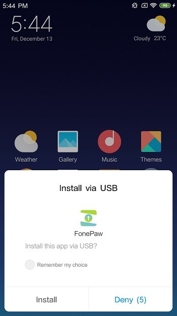 Install FonePaw App on Android