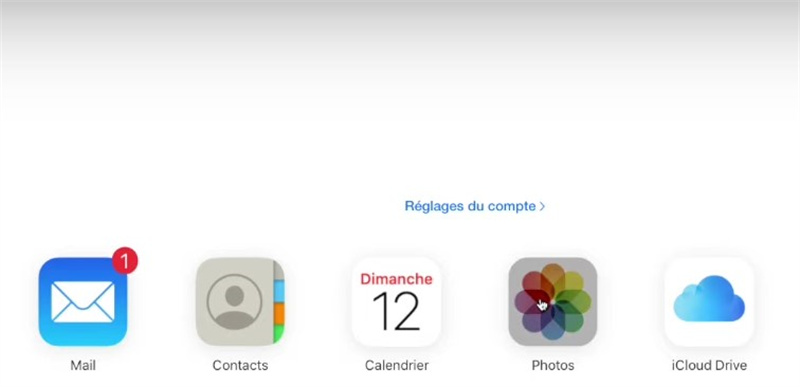 aller sur icloud.com