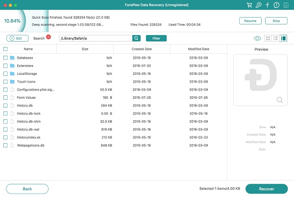 Recover Deleted Safari History on Mac