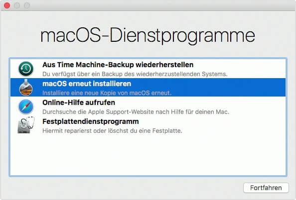 Mac im Recovery-Mode versetzen