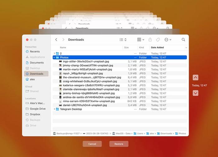 Recover Deleted Files Mac via Time Machine