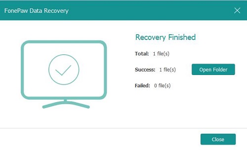  Lost Data Recovery Finished