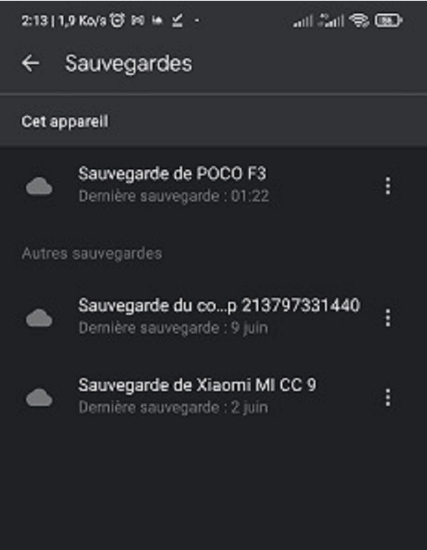 Restaurer les SMS supprimés sur Android depuis Google Drive