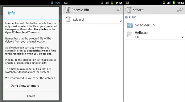 Recycle Bin for Android