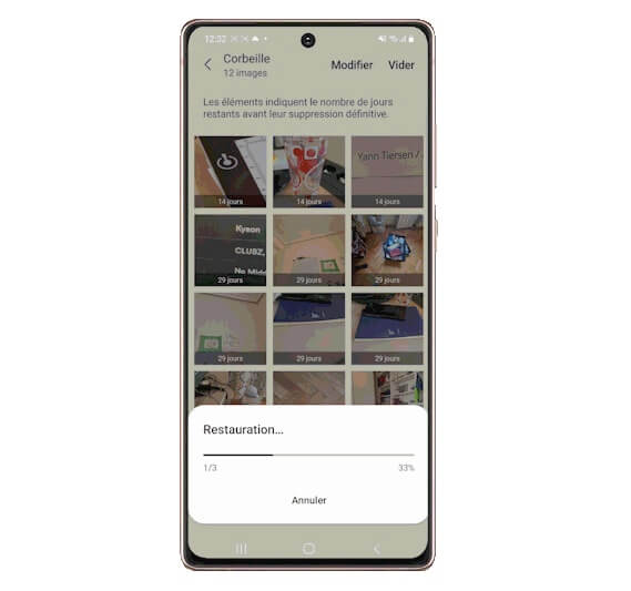  Restauration de photos supprimées Android 