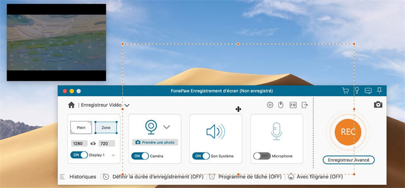 Se filmer sur Mac avec FonePaw Enregistreur d’écran