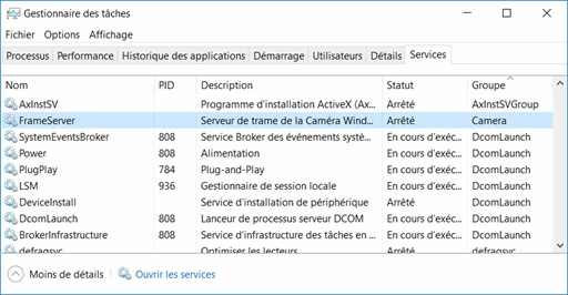 Vérifier le Gestionnaire de tâches Windows 10