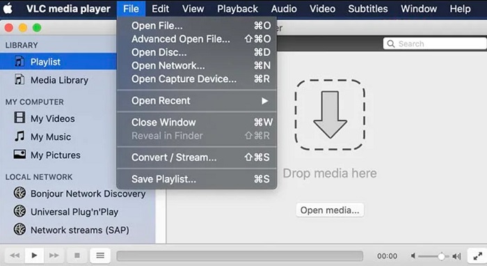 Open Capture Device on Mac with VLC