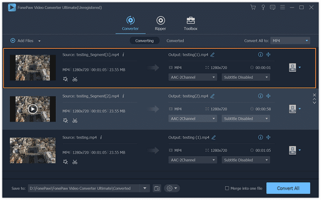 Trim the Videos as You Need