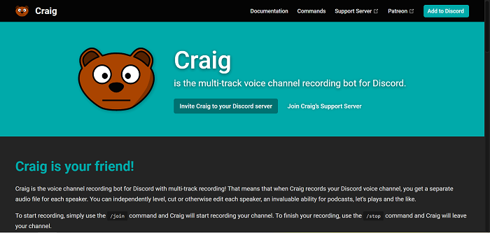 Craig Main Page