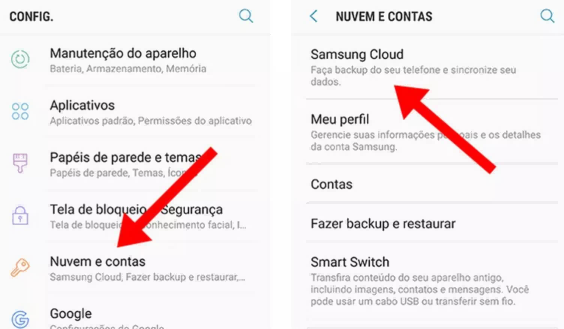 Entrar samsung cloud