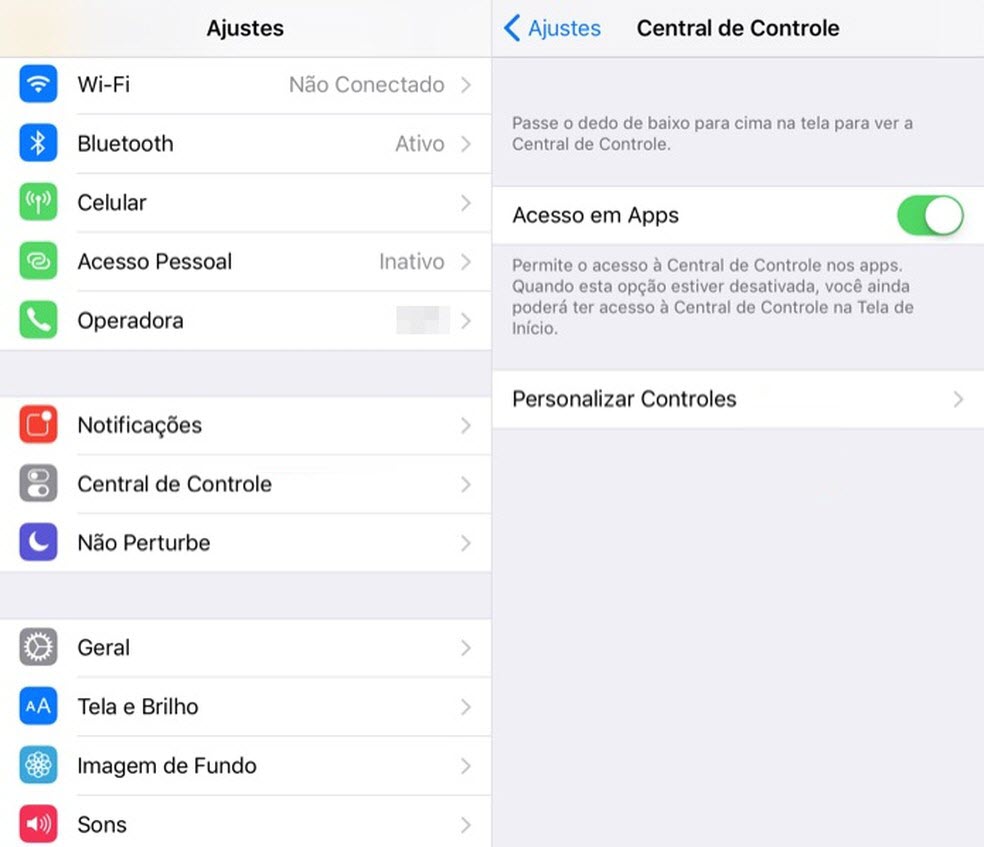 gravar tela em ios11