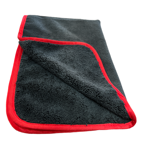 16x24 Premium Black Microfiber Towel