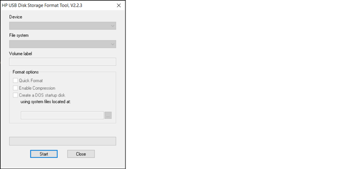 HP USB Disk Storage Format Tool