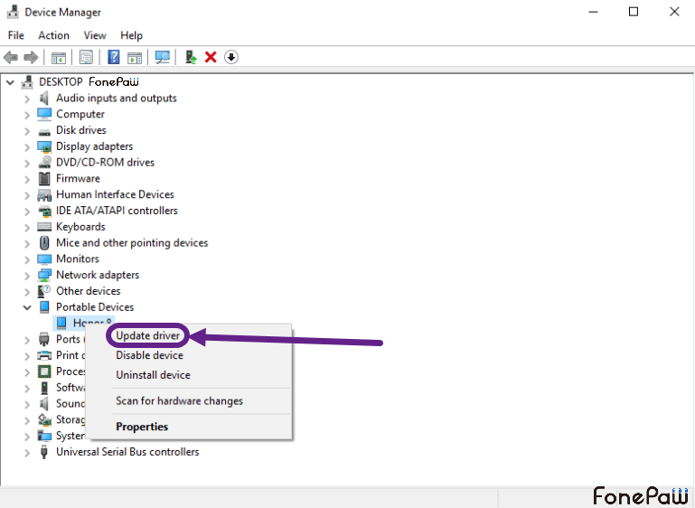 Update MTP USB Driver