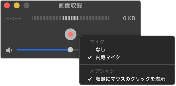 Mac 画面 収録 設定