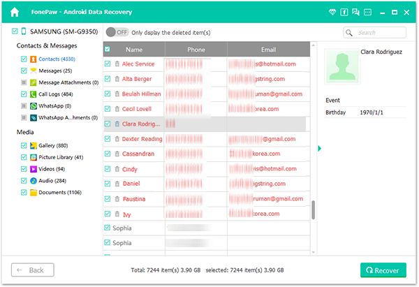 Recover Samsung Data