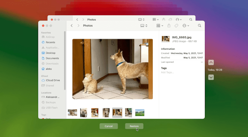 Recover Deleted Photos on Mac from Time Machine