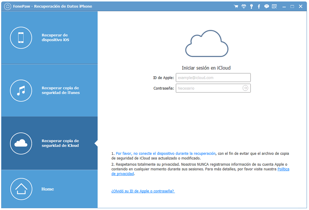 recuperar copia de seguridad icloud