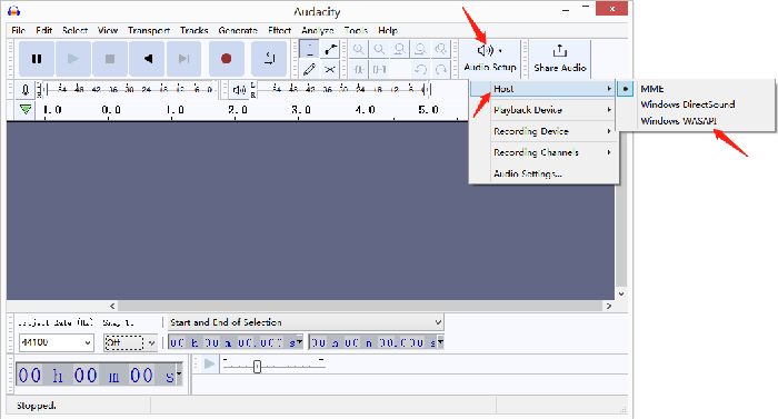 Set Up for Audio Record on Audacity