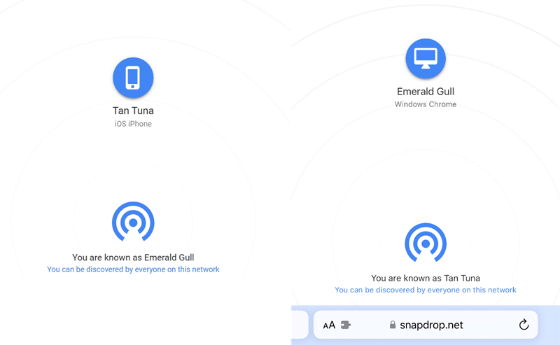 Snapdrop Connected