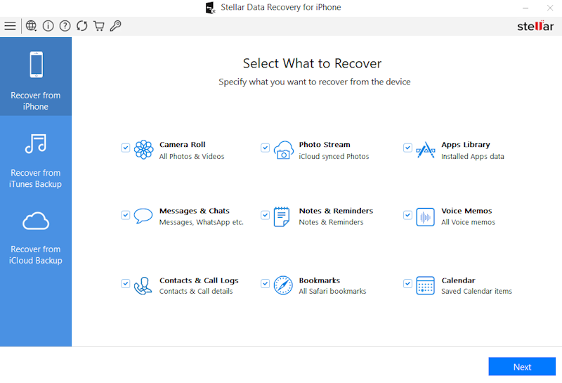 Stellar Data Recovery iPhone