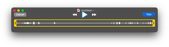 Trim Audio QuickTime