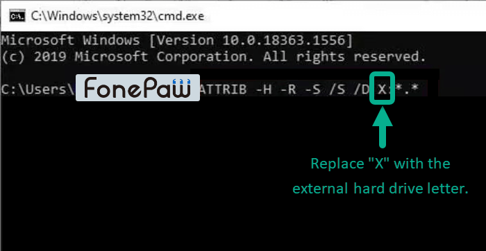 Recover files Using Command Prompt