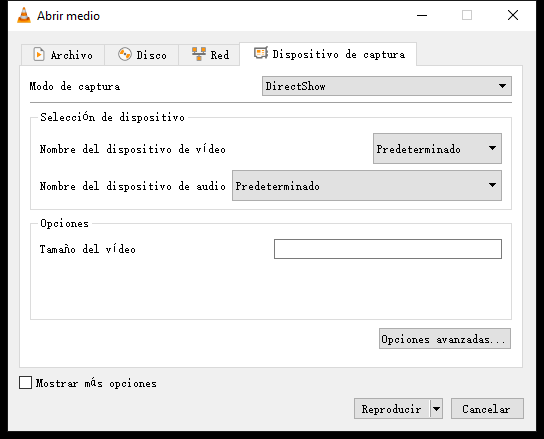 Dispositivo de captura VLC