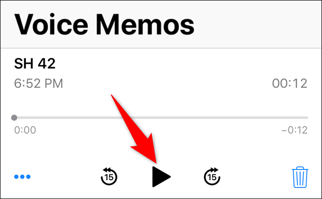 Voice Memo List