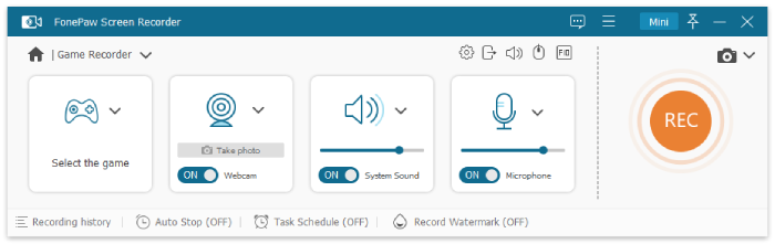 Win Game Recorder Interface